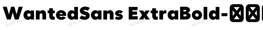 WantedSans ExtraBold字体转换 WantedSans ExtraBold字体转换
